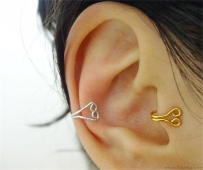 DIY Tragus Ear Cuffs