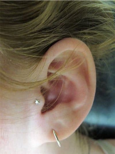 Single Tragus Piercing