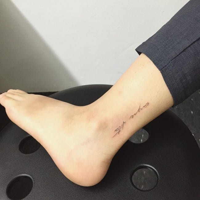 166 Dainty Ankle Tattoos