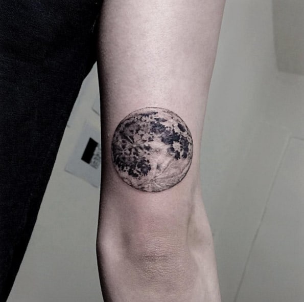 Moon Tattoo Design by OZZY