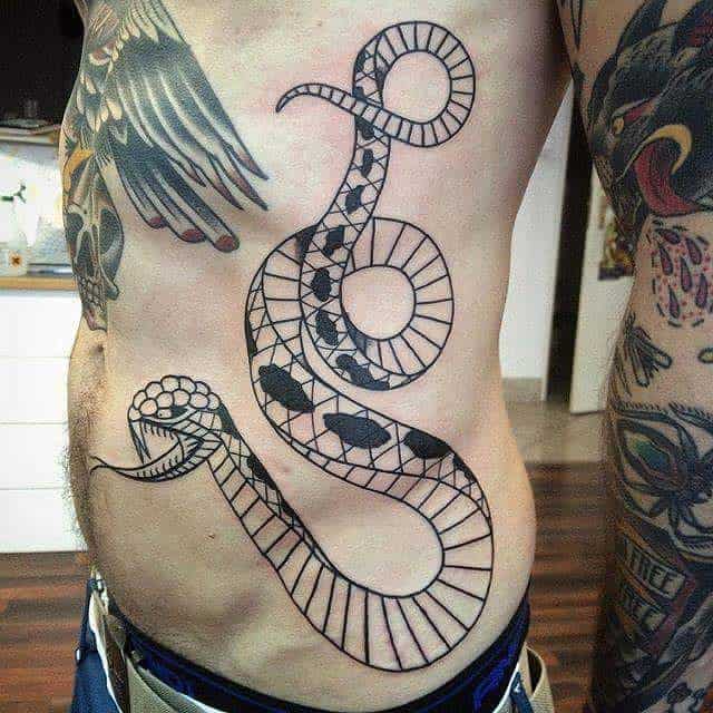 snake on ribs
