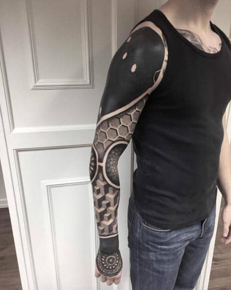 Blackwork Full Sleeve by Jakob Holst Rasmussen