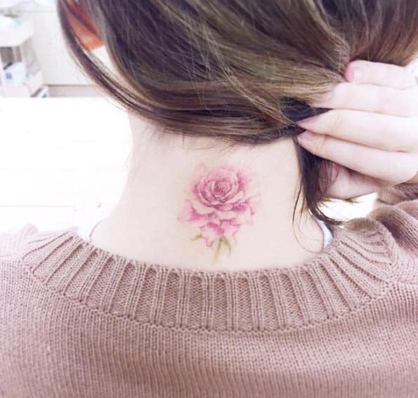 Rose on Back of the Neck by Banul