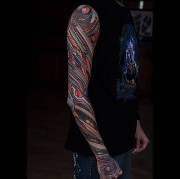 Shredded Steel Full Sleeve by Pavel Roch