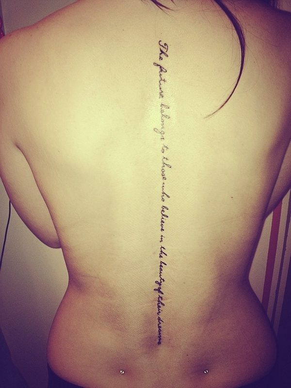 meaning quote spine tattoos