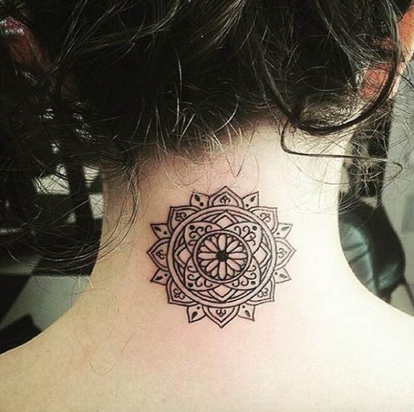 Back Neck Mandala Design 