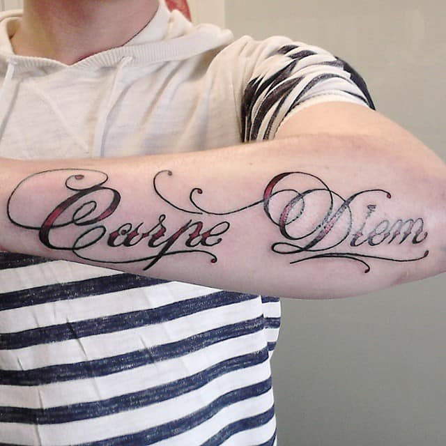 Carpe Diem Temporary Tattoo  Set of 3  Tatteco