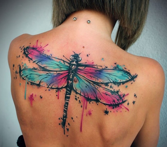 35 Cute and Sexy Dragonfly Tattoo Designs