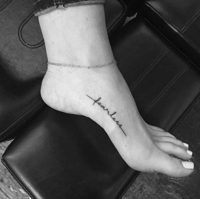 Fearless Tattoo on Foot