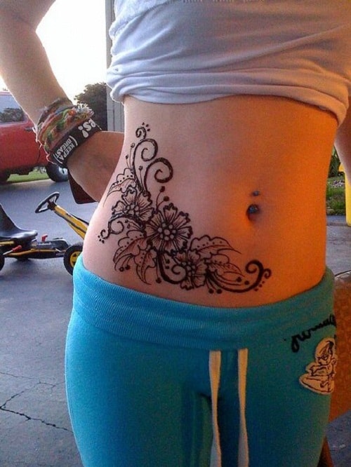 Young Woman Showing Her Lower Stomach Tattoo Stock Photo Picture And  Royalty Free Image Image 3875687