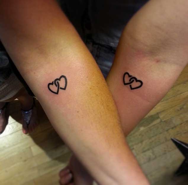 Intertwined Hearts Tattoo