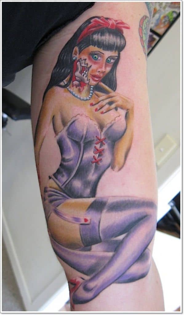 TOP 65 Pin Up Girl Tattoo Sexy Designs