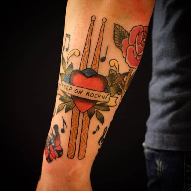 When Music and Life Clash Tattoo by Slasher15987 on DeviantArt