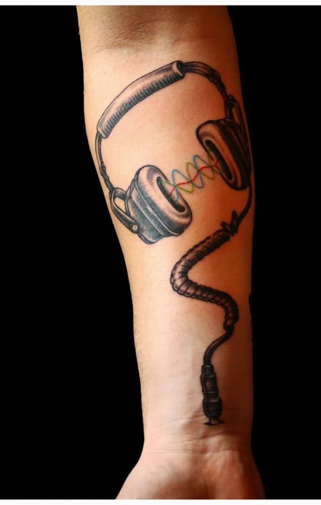 MusicDJ inspired tattoo done by Jeremy Sloo Hamilton at Made to Last  Tattoos in Charlotte NC  rtattoos