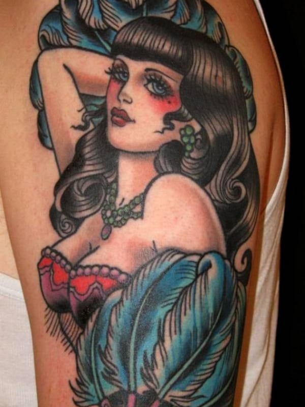 10 Best American Traditional Pin Up Tattoo IdeasCollected By Daily Hind  News  Daily Hind News