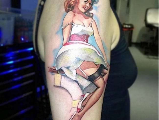 katy perry pin up tattoo