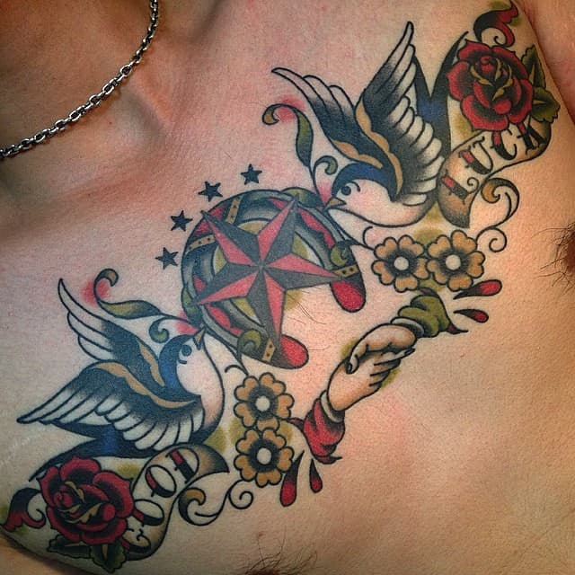 sailor jerry north star tattoo