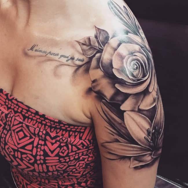 Best styles for ladies with broad shoulders tattoos