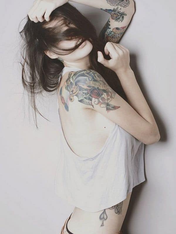 Shoulder tattoos for girls