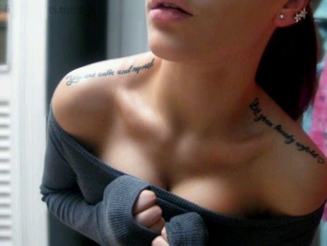 Shoulder tattoos for girls