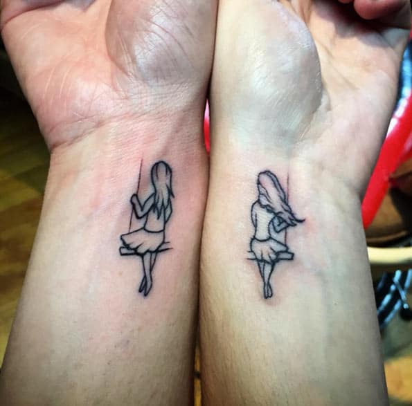 Sister tattoos  Cute sister tattoos Sister tattoos quotes Matching sister  tattoos