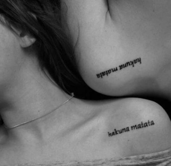 Hakuna Matata Sister Tattoos 
