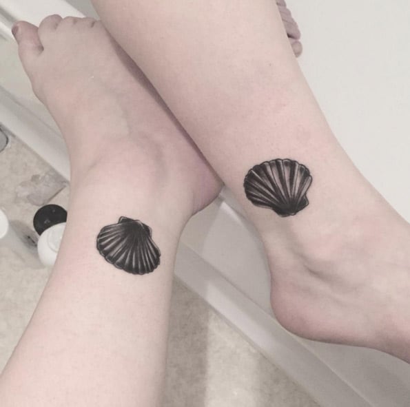 Seashell Sister Tattoos by Anna Stevens