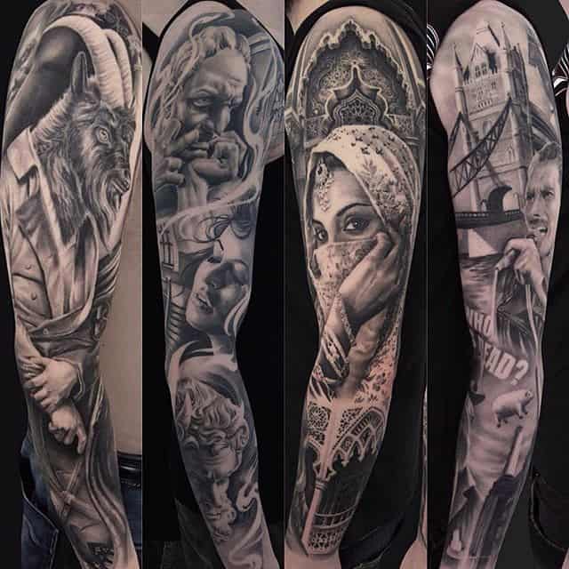 best sleeve tattoos ever done