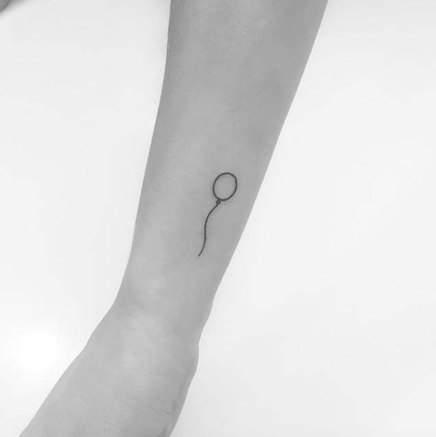 Tiny Balloon tattoo