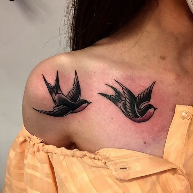 tattoo meanings swallow on neck