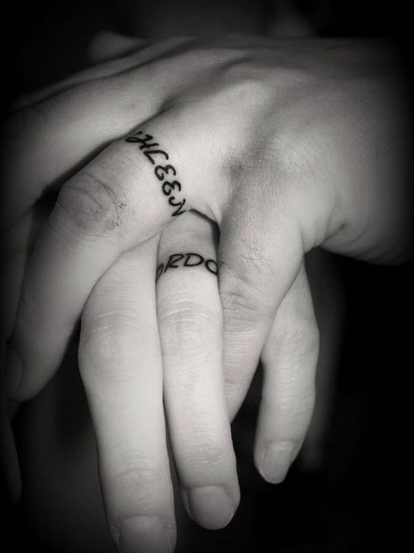 150 Charming Wedding Ring Tattoo Designs