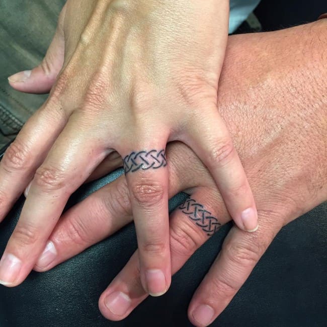 Wedding ring tattoos 21 ideas for your neverending love story  Family   Closer