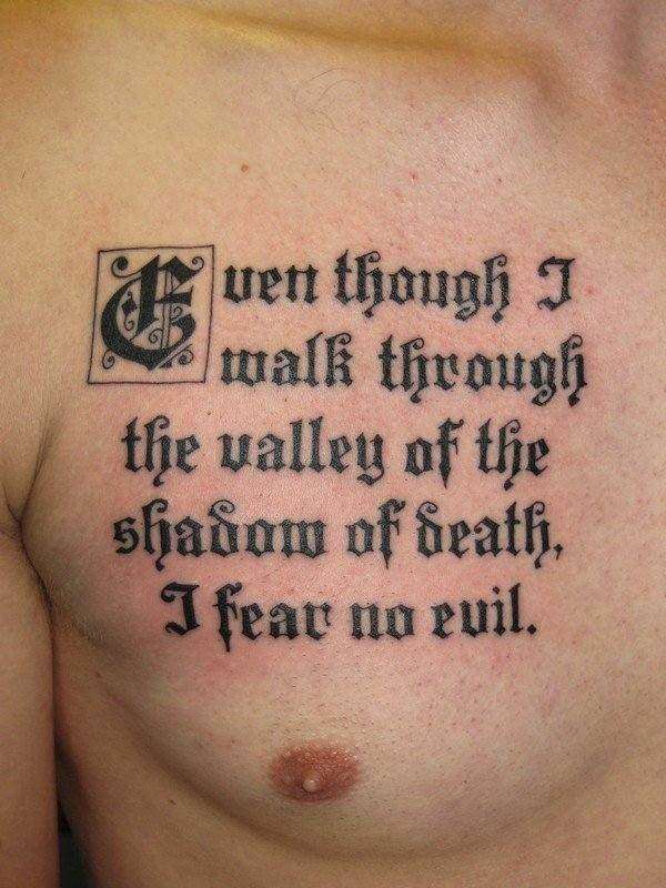 Religious tattoo quotes