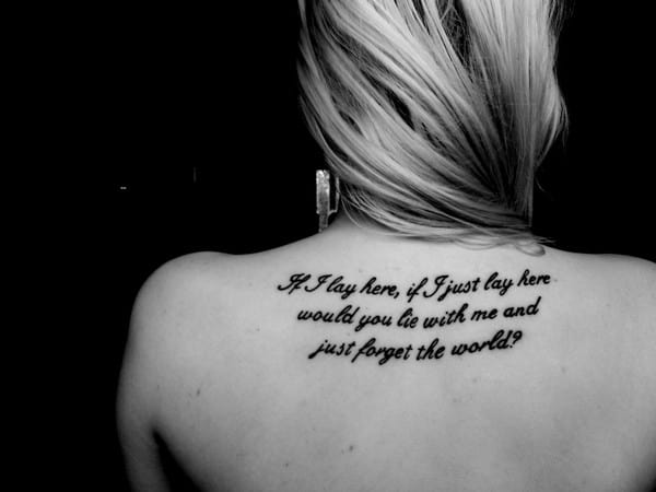 Short quote tattoos for girls