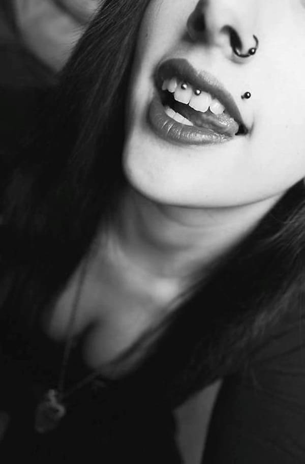 Smiley Piercing designs 4