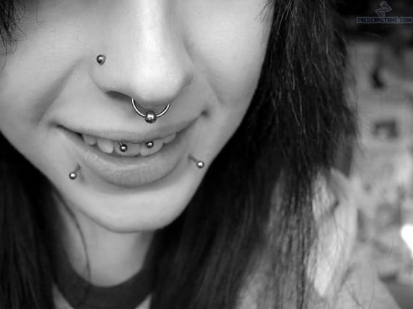 Smiley Piercing designs 48