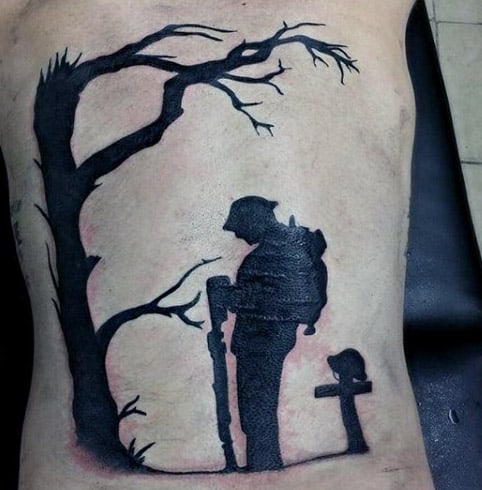 fallen marine tribute tattoo