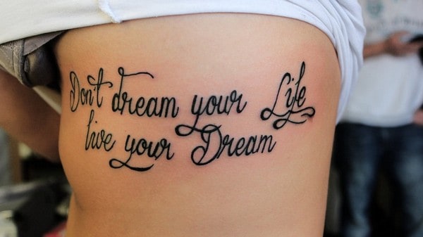 inspirational quote tattoo - Design of TattoosDesign of Tattoos