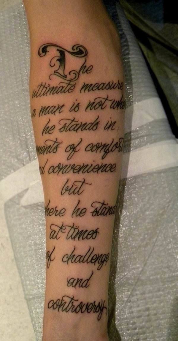 lovely quotes tattoo