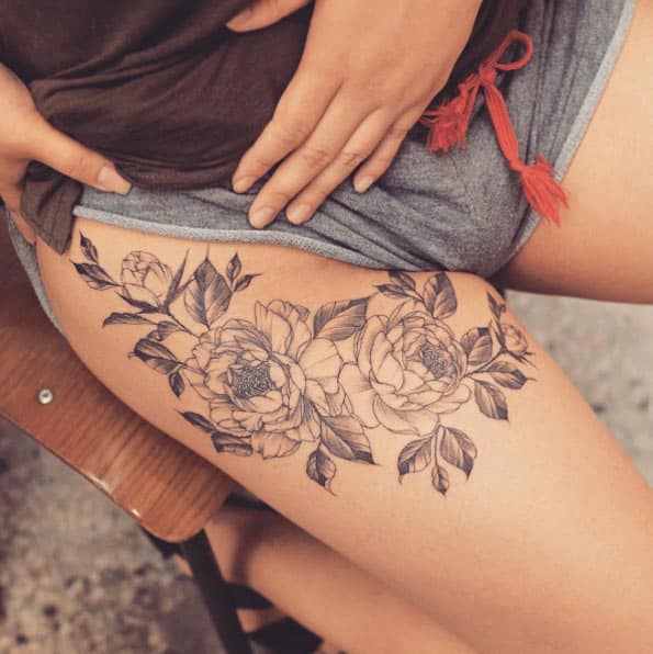 Pin em Thigh Tattoos For Women