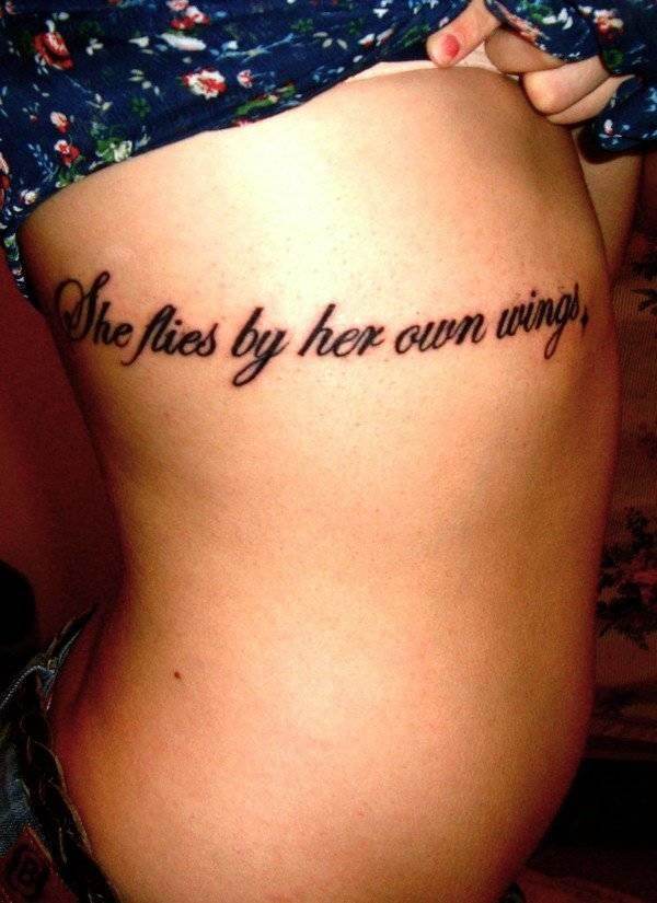quote tattoo girls