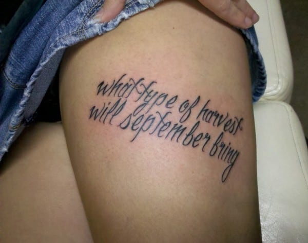 stunning Quotes Tattoo