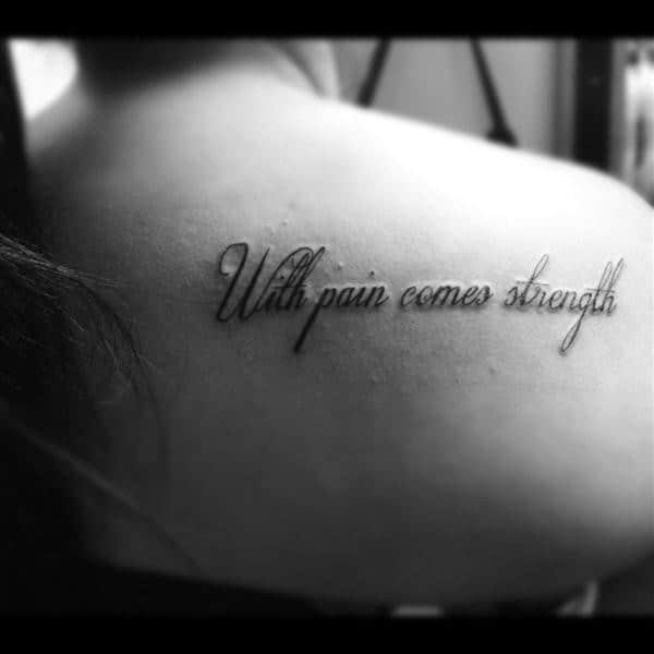 tattoo quotes pain