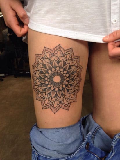 thigh tattoo design 15