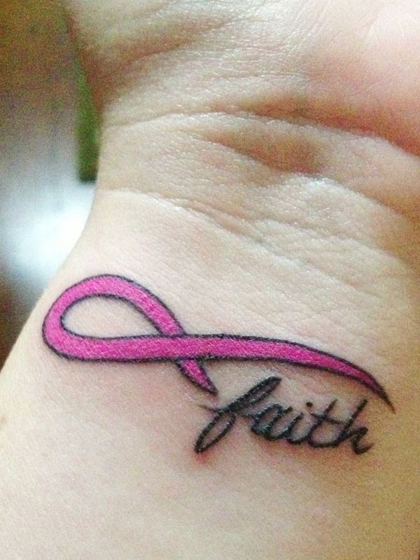 No One Fights Alone Ribbon Temporary Tattoo  Choose Hope