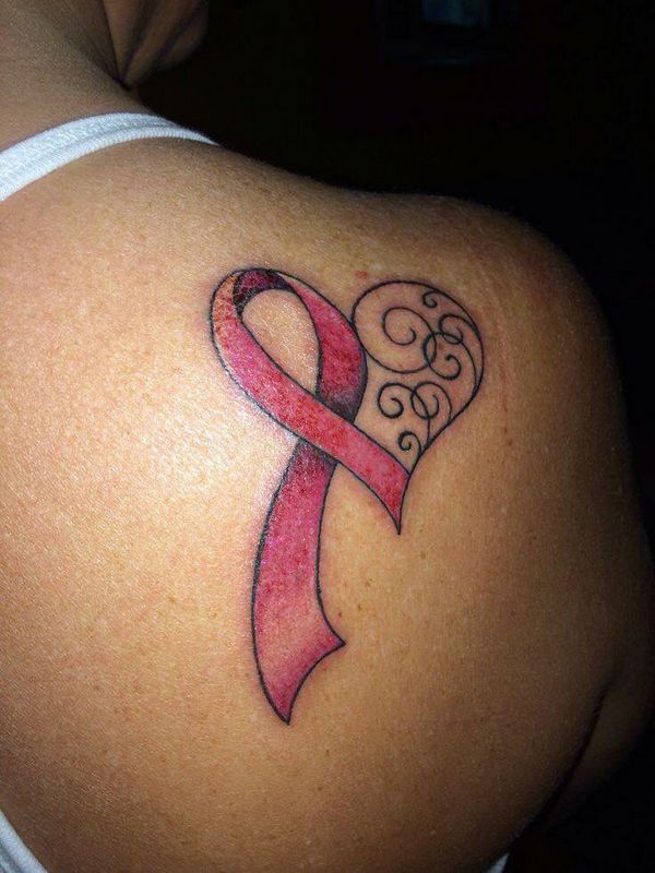 Cancer Ribbon Tattoo