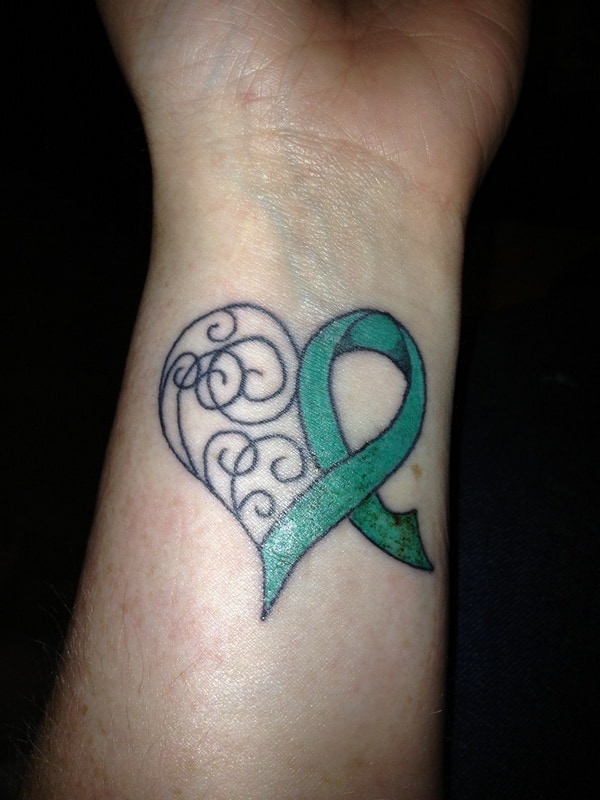 Cancer Ribbon Tattoo