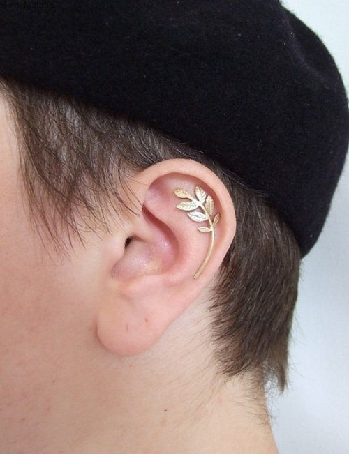 Leafy Helix earring for Men