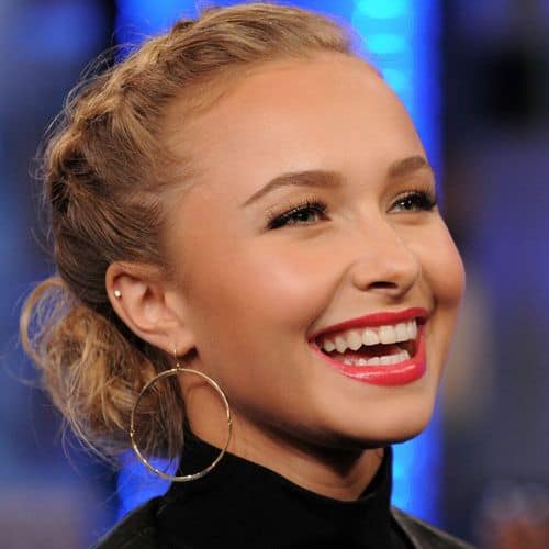 Girl on braid with Helix Piercing Stud