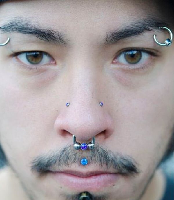 nostril nose piercings on different nose shapes